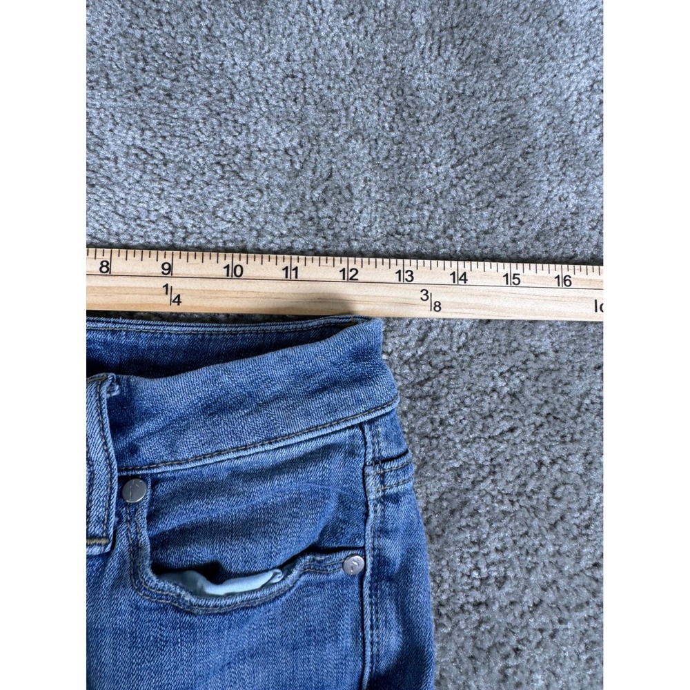 Simply Vera Vera Wang Womens Size 2 Blue Medium Wash Cuffed Crop Jeans Mid Rise - Picture 6 of 7